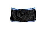 ARENA Men's Reversible Drag Suit Swim Short Square Leg Swimsuit Resistance Pool Training Aid for Swimmers, Black/Royal, Size 28