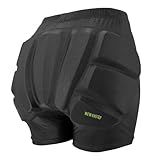 Kids Butt & Hip Padded Shorts for Skating,Youth Hip Protection Pads Figure Skating Shorts Crash Butt Pads for Tailbone & Butt (Black, XX-Small)