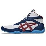 ASICS Men's Matflex 7 Wrestling Shoes, 9.5, White/Beet RED