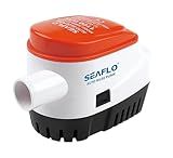 SEAFLO 06 Series Automatic Submersible Bilge Pump - 1100 GPH, 12V, 1-1/8"" Outlet, 4-Year Warranty! Built-In Float Switch, Snap-Off Strainer, Compact for Marine Boat Yacht, CE & Rohs Certified