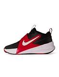 Nike Little Kid's Team Hustle D Basketball Shoes, Black/White-University Red, 3Y