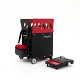 Nisplay Portable Tennis Ball Machine (26lbs) - Dual Motor for TopSpin and Backspin, 80+ Balls, Max 68MPH, 4+ Hours Play with External Lithium Battery (Ball Machine + Oscillator Combo)