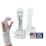 Gibson Athletic Double Buckle Just Right Uneven Bar Grips, Gymnastics, Girls, White, Small
