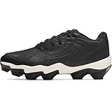 Under Armour Girls' Glyde Sola RM JR Softball Cleats, (001) Black/White/Black, 3, US