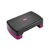 Yes4All 18.9" Aerobic Exercise Step Platform with 2 Risers, Adjustable Height Workout Stepper 3" 5.1" for Home Gym