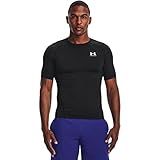 Under Armour Men's Armour HeatGear Compression Short-Sleeve T-Shirt , Black (001)/White, Medium