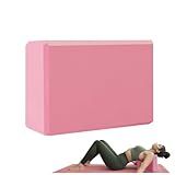 MBKHFLL Yoga Block - Supportive Latex-Free Eva Foam - Soft Non-Slip Surface with Beveled Edges for Yoga, Pilates, Meditation - Yoga Accessories for Stability, Balance, Deepen Stretches (Pink)