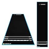 Turnart Darts Dart Mat,Darts Accessories Non Slip Carpet with Throw Line,Oche Mat with Soft Tip and Steel Tip Throw Line Distances,Dart Board Accessories (Classic)
