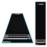 Turnart Darts Dart Mat,Darts Accessories Non Slip Carpet with Throw Line,Oche Mat with Soft Tip and Steel Tip Throw Line Distances,Dart Board Accessories (Classic)