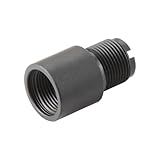 Lancer Tactical Aluminum 14mm Clock-Wise to 14mm Counter Clock-Wise Thread Adapter for Airsoft Tracer Unit - Black (Clock-Wise)