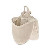 Daydance Gymnastic Shoes Girls Microfiber Lyrical Half Toe Shoes for Kids Tan