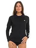 Champion Rash Guard for Women, Womens Rash Guard Long Sleeve Shirts, Rashguard Swim Shirt Women UPF 50+ SPF & UV Protection Black