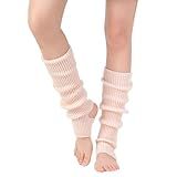 AWOCAN Women Ballet Leg warmers Knitted Stirrup Leg Warmers for women Winter Extra Soft long legwarmers for Yoga Dance