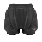 Kids Hip Butt Protection Pads Shorts, Youth Child 3D Tailbone Protective Padded Short Pants for Hockey Roller Skating Skateboarding Scooter Skiing Skating Snowboard (Black, XX-Small)