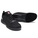 Men's Bowling Shoes Universal Sliding Sole(Men 12 Wide,Black)