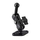 Aluminum AMPS to 17mm Ball Adapter with Extension Rod for Car Phone Holder, Drill Mount Ball Plate Base Meets Industry Standard AMPS Hole Pattern,Compatible with Garmin GPS Nuvi Dezl Drive Zumo RV