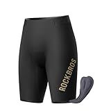 ROCKBROS Men’s Bike Shorts with Padded Cycling Road Biking Riding Breathable Shorts Tight for Men Black