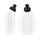 HECHZSO 2x10oz BPA-Free Water Bottles for the Running Hydration Belt, Fuel Belts Replacement Bottle Set for Marathon Walking Hiking Cycling Trail Skiing（2 Pack）