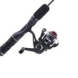 Ugly Stik GX2 Ice Spinning Reel and 32" Fishing Rod Combo, 1-Piece, Graphite and Fiberglass Rod with Clear Tip Design