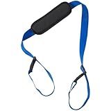 GORGECRAFT Scooter Carry Strap Blue Beach Anti-Slip Shoulder Straps Replacement with Non-Slip Shoulder Pad Polyester Universal Adjustable Backpack Bicycle Carrying Straps for Foldable Balance Bikes