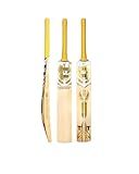 Titan English Willow Divine Cricket Bat – Full Size Short Handle – Lightweight & Handcrafted for Power and Control – Ideal for Club & League Play - Chrome Gold- English Willow 1