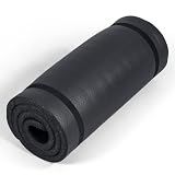Tone Fitness 1" Extra Thick Yoga Mat, Exercise & Pilates Mat, Black Diamond