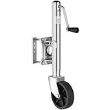VEVOR Trailer Jack with Wheel, 1000 lbs Load Capacity, Heavy Duty Swivel Boat Trailer Jack with PP Single Wheel & Ergonomic Handle, 10-inch Lift, Fit for RVs, Boats, Horse Trailers, Utility Trailers