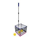 TNZMART Adjustable Pickleball Retriever Portable Pickle Balls Picker Multifunction Ball Collector for Picking and Storage (Blue)