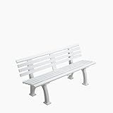Har-Tru 5' Courtsider Pickleball & Junior Tennis Court Bench (White)