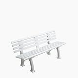 Har-Tru 5' Courtsider Pickleball & Junior Tennis Court Bench (White)