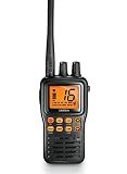 Uniden MHS75 Waterproof Handheld 2-Way VHF Marine Radio, Submersible, Selectable 1/2.5/5 Watt Transmit Power. All USA/International and Canadian Marine Channels.