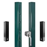 Aoneky Square Tennis Net Post - Premium Quality Steel Construction for School, Backyard, or Club Court