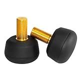 TUOSAMTIN Roller Skate Adjustable Rubber Toe Stoppers, 1 Pair Roller Skates Brake with Screws Replacement Skate Accessories (Black)