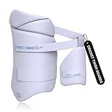 moonwalkr Cricket Thigh Guards 2.0 Lightweight Cricket Guard & Equipment Unisex Thigh Pads for Batter's Height (5'4"- 5'8") Safeguarding Both Your Outer and Inner Thighs White (Medium, Left Hand)