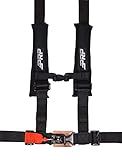 PRP Seats 4 Point 2" Surelatch Harness with 2" Padding - EZ Adjusters, Removable Strap (Black)