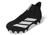 adidas Unisex Adizero Impact American Football Sneaker, Black/White/Black, 11 US Men