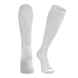 TCK Prosport Performance Tube Socks (White, Medium)