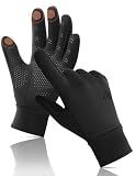 Aerynx Winter Gloves Women Men Cold Weather Thermal Warm Touch Screen 3-Layers Liner Glove, Windproof for Running, Cycling, Biking, Hiking, Driving, Walking, Typing, Gaming X2
