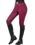 Harrison Howard Full-Seat Silicone Breeches for Women, Horse Riding Pants