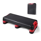 Stooder 33.5" Foldable Aerobic Step Platform for Home Workout, Step Up Box Exercise Stepper with 3 Heights, Space-Saving Cardio Equipment for Complete Fitness