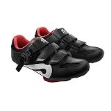 Peloton Cycling Shoes for Peloton Bike and Bike+ with Delta-Compatible Bike Cleats - Size EU 39 / Size US 8 Women Black, Red