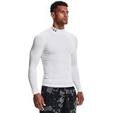 Under Armour Men's ColdGear Armour Compression Mock, White (100)/Black, X-Large