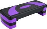 BalanceFrom 31-inch Aerobic Step Platform Trainer with 3 Adjustable Risers