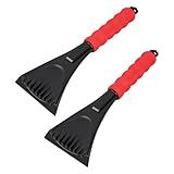 CNGGV Ice Scraper for Cars and Small Trucks 2 Pack,Dang Near Indestructible Ice Scrapers for Car Windshield from Scrape Frost and Ice