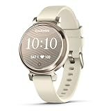 Garmin Lily 2, Small and Stylish Smartwatch, Hidden Display, Patterned Lens, Up to 5 Days Battery Life, Coconut