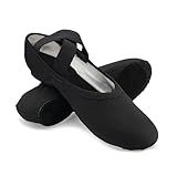 So Danca Stretch Canvas Split Sole Ballet Shoes for Adults, Women, Men (Black, US Footwear Size System, Adult, Women, Numeric, Medium, 9)