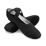 So Danca Stretch Canvas Split Sole Ballet Shoes for Adults, Women, Men (Black, US Footwear Size System, Adult, Women, Numeric, Medium, 9)