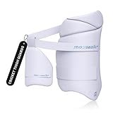 moonwalkr Cricket Thigh Guards 2.0 Lightweight Cricket Guard & Equipment Unisex Thigh Pads for Batter's Height (5'4"- 5'8") Safeguarding Both Your Outer and Inner Thighs White (Medium, Right Hand)