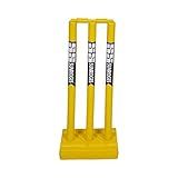 SS Cricket Full Size Plastic Stumps with 1 Base and 2 bails (Adult Size)