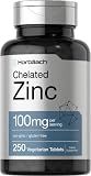Horbäach Chelated Zinc Supplement 100mg | 250 Tablets